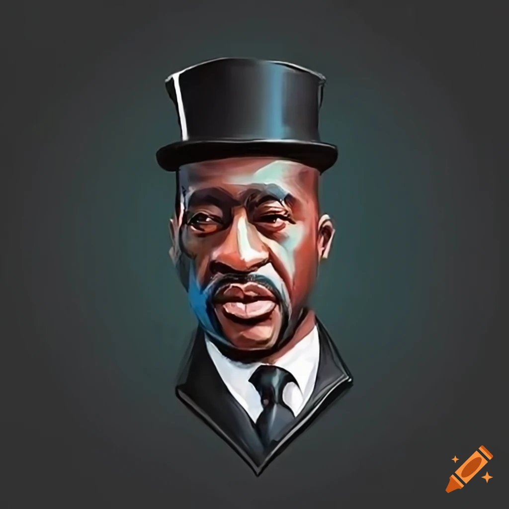 George Floyd in a top hat