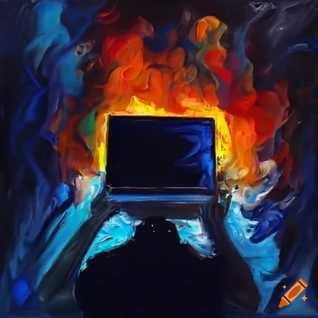 Technology burnout concept