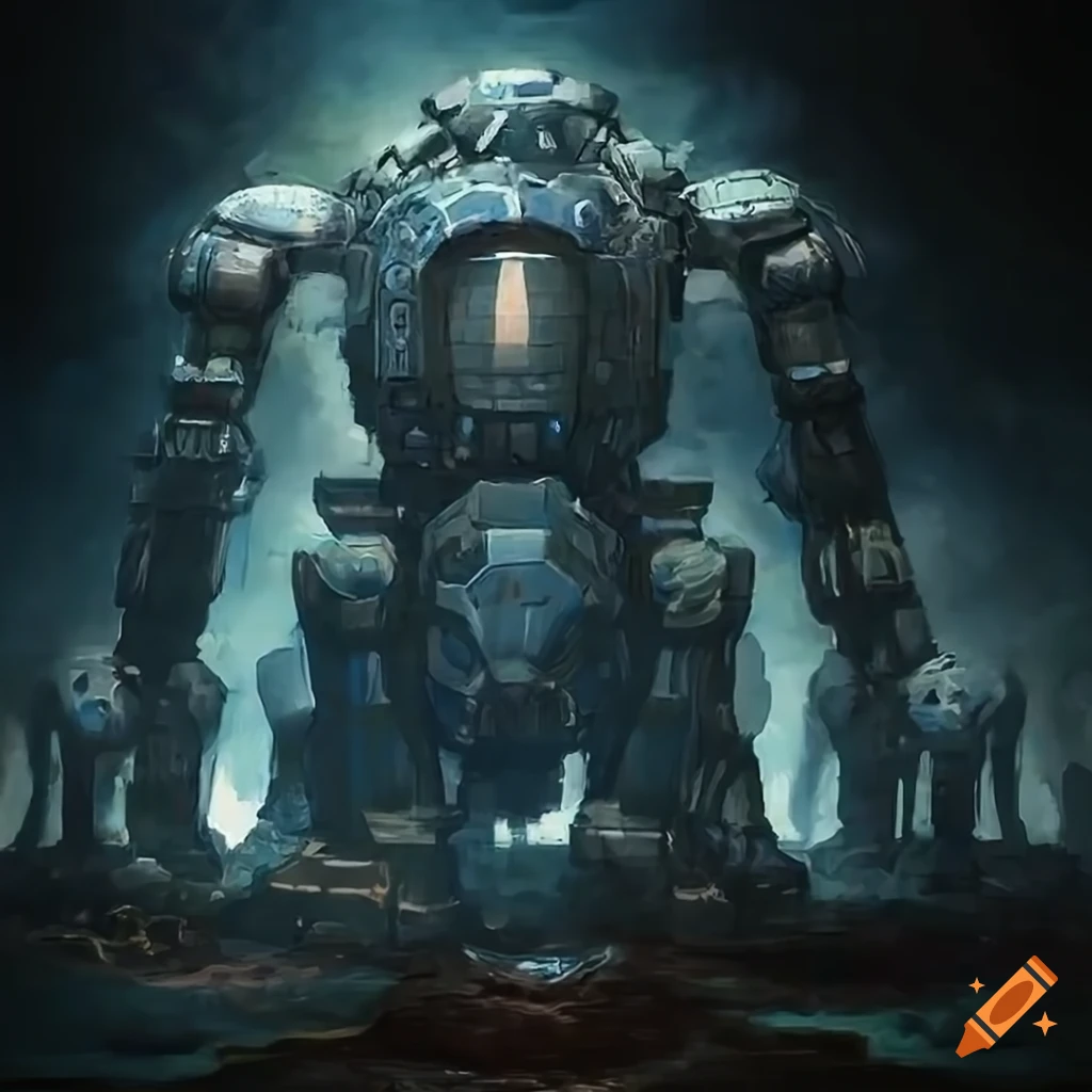 Hybrid Mech Mega portal on a hidden island with stunning Maple lighting