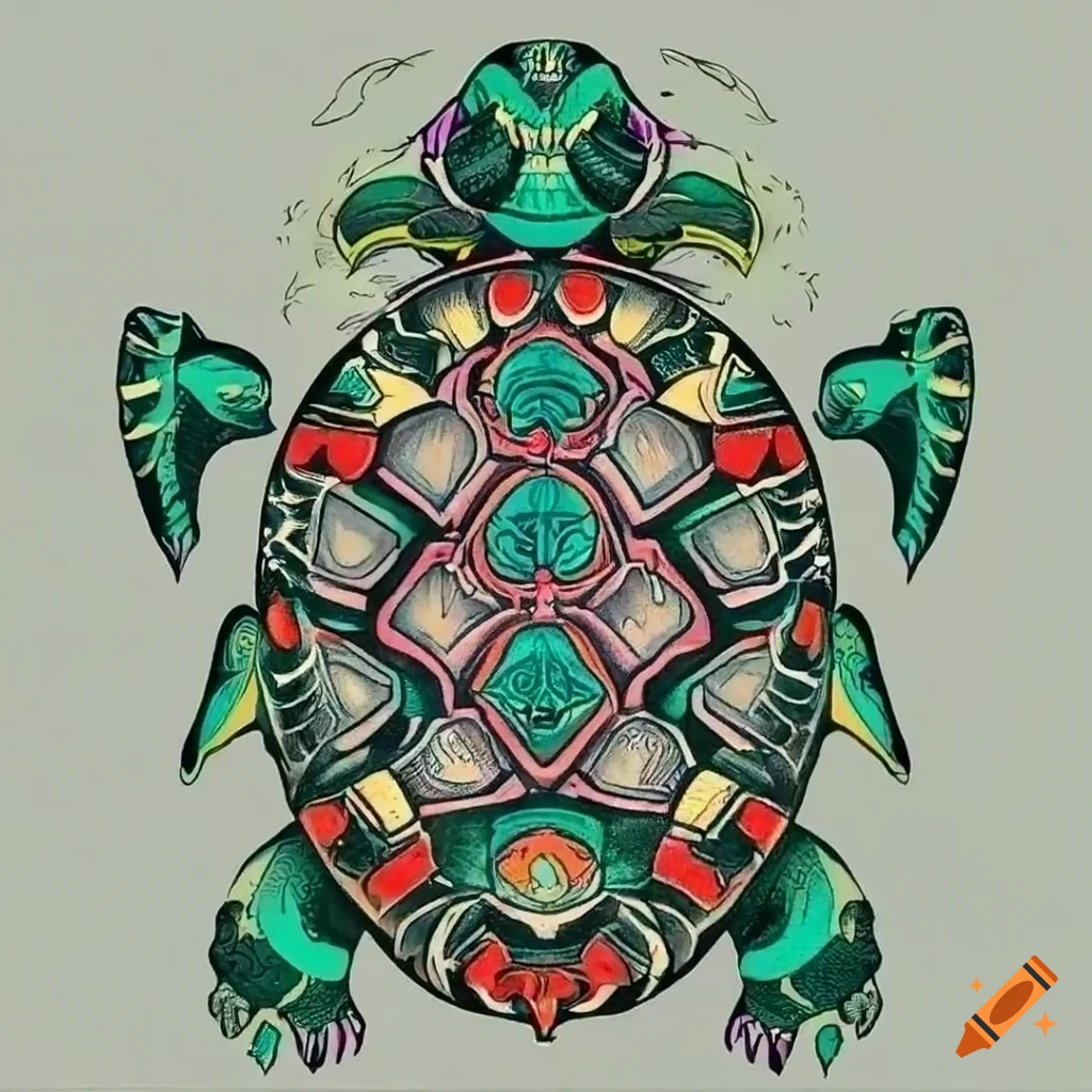 Turtle tattoo art - Arthub.ai