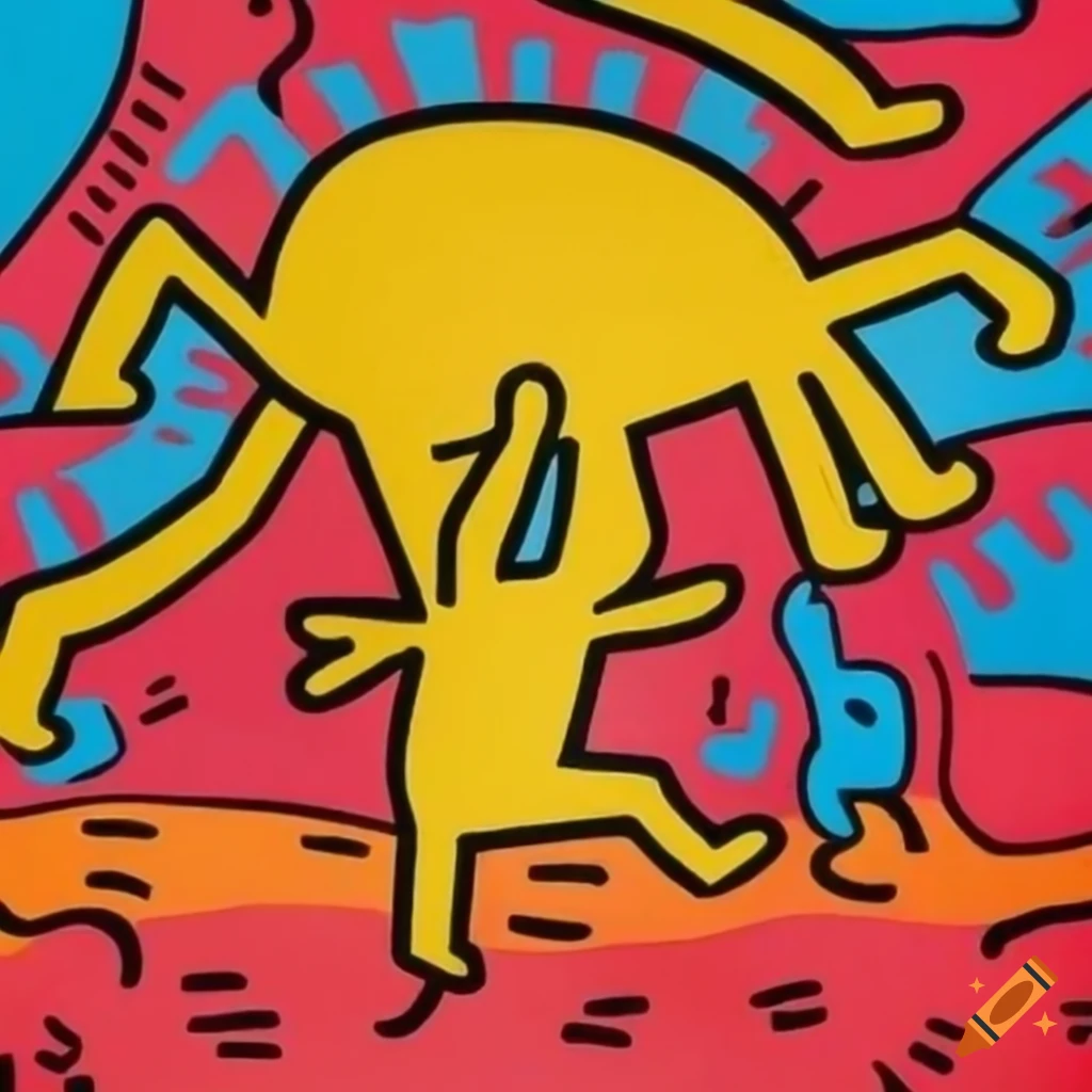 Urban art by Keith Haring delivering an empowering message