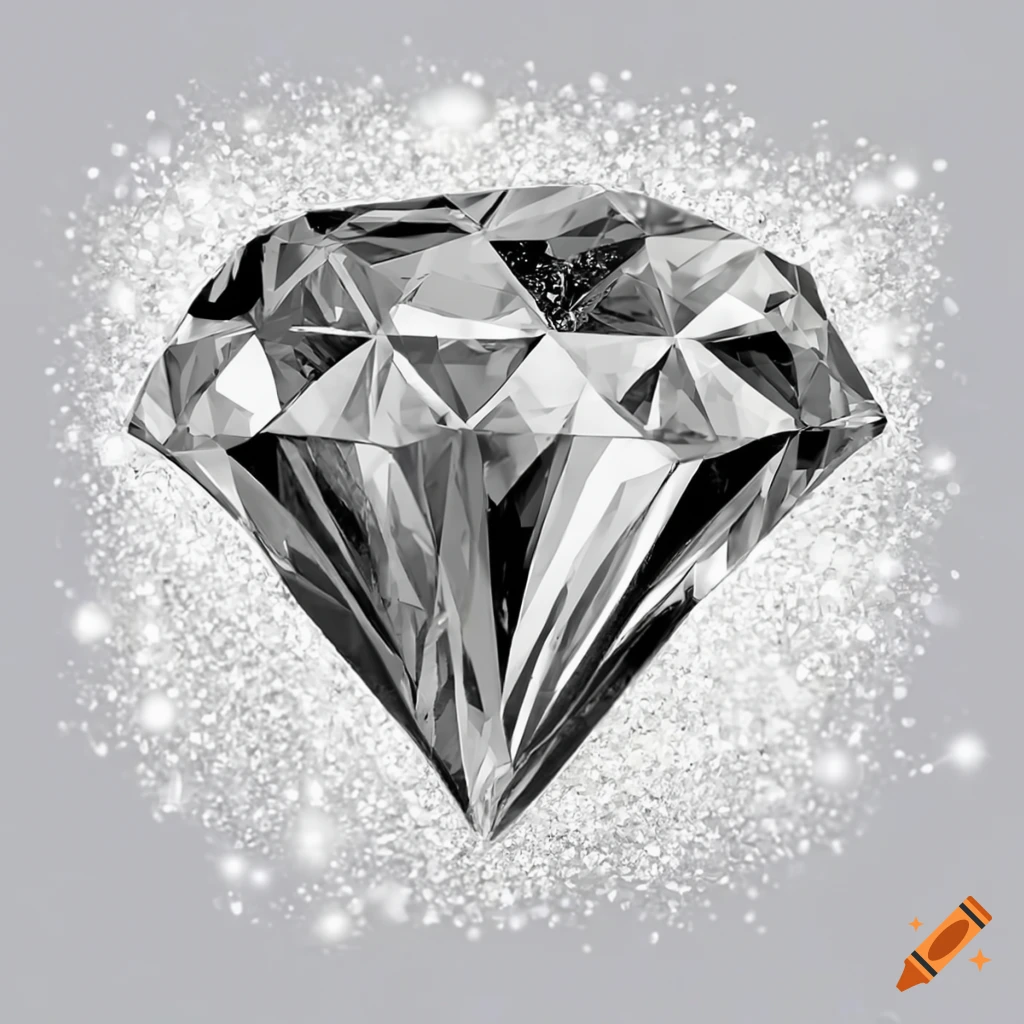 Realistic Diamonds drawing