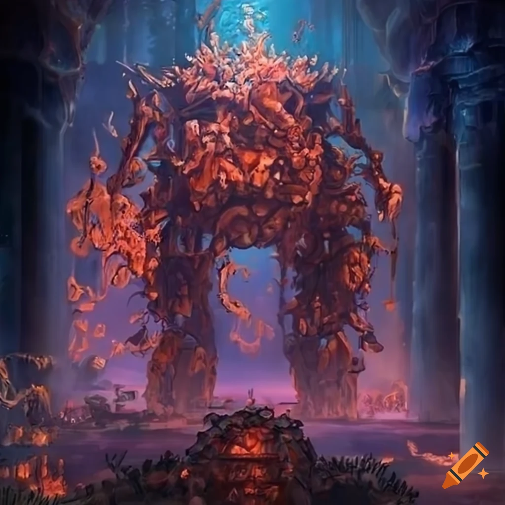 Polymorphism Hybrid Mech Mega portal on a hidden island