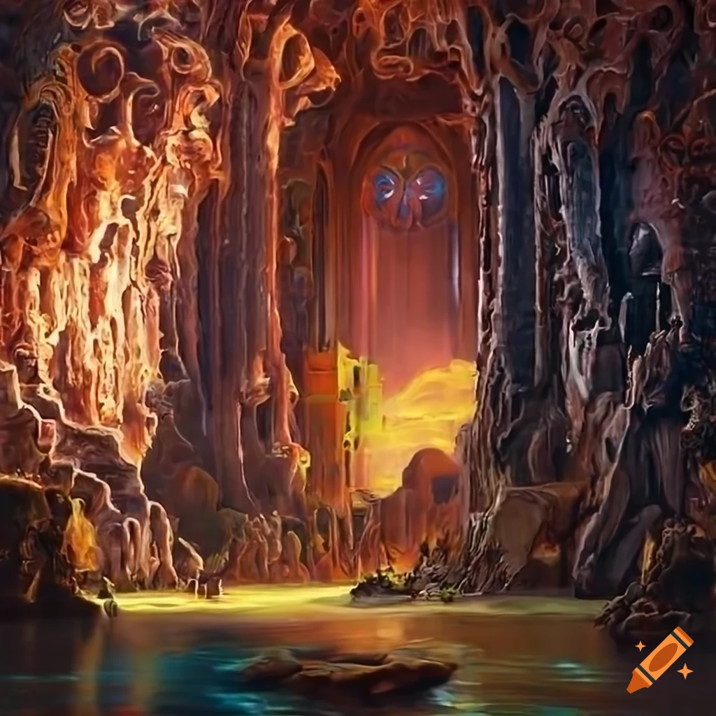 Polymorphism Hybrid Mech Mega portal to hidden island with stunning lighting