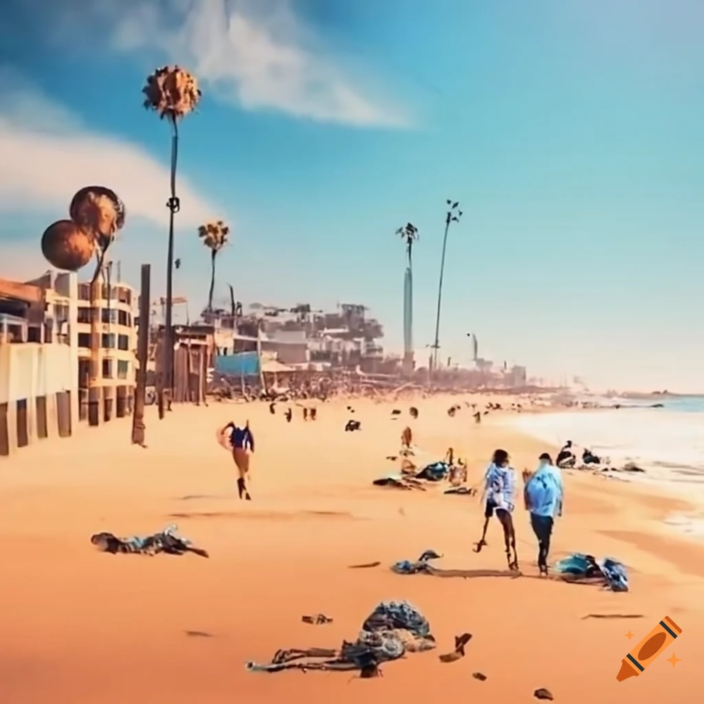 Santa Monica beach clean up