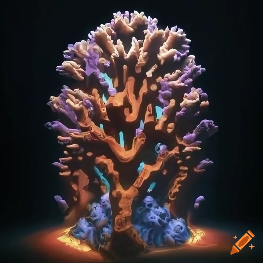 Polymorphism Hybrid Mech Mega portal on a hidden island with intricate layering and stunning Maple lighting