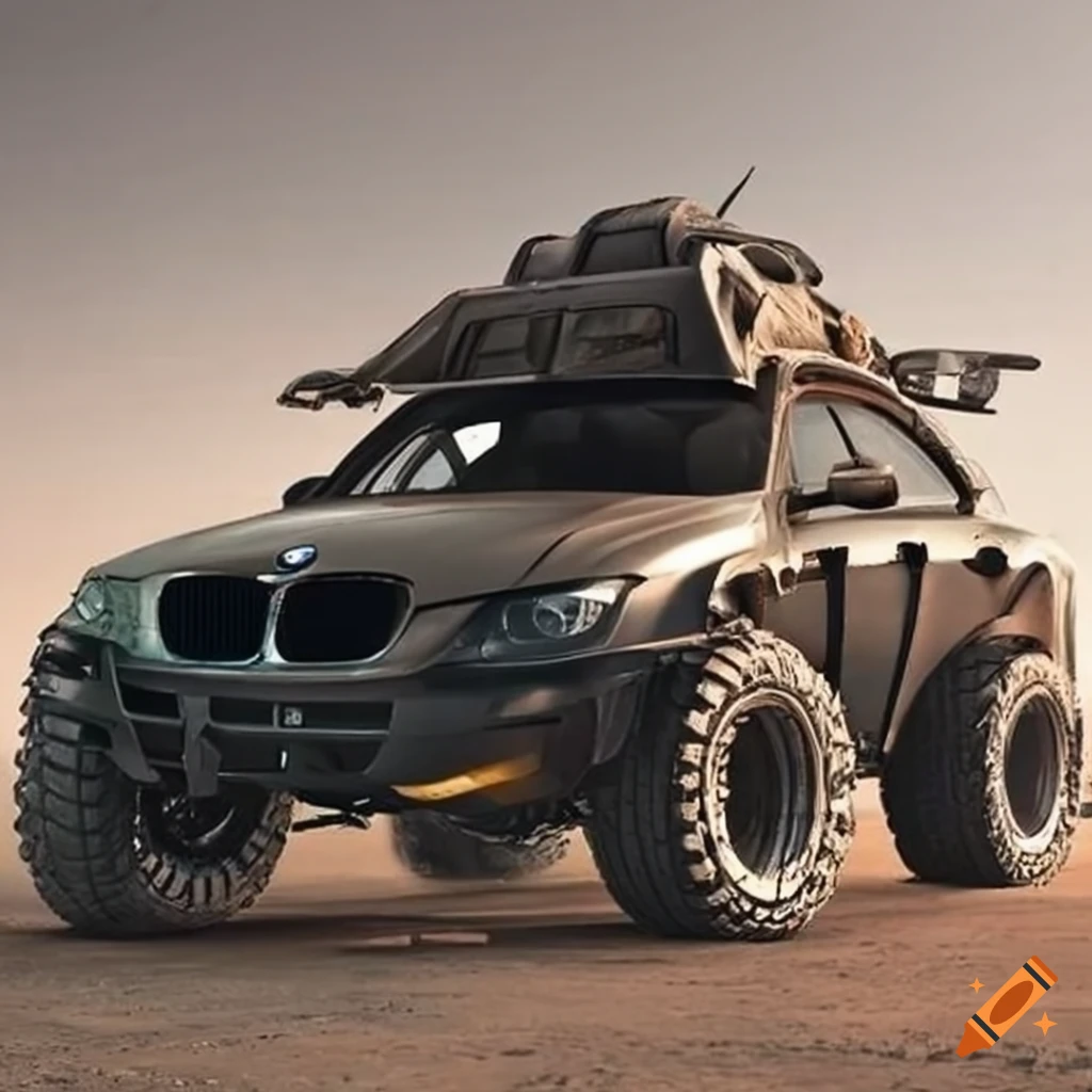 Bmw 3 series e90 customized in Mad Max style with off-road wheels on ...