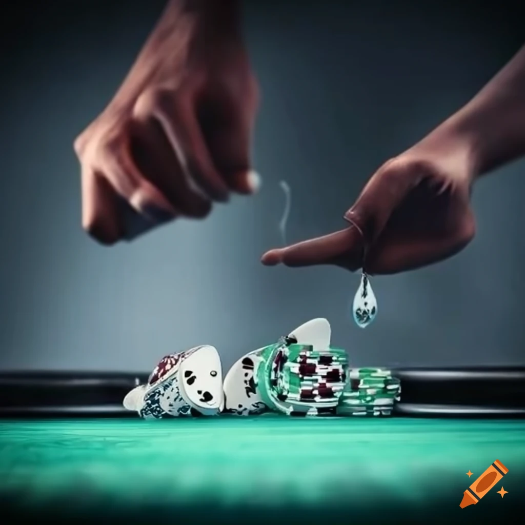 Blank background with a poker table