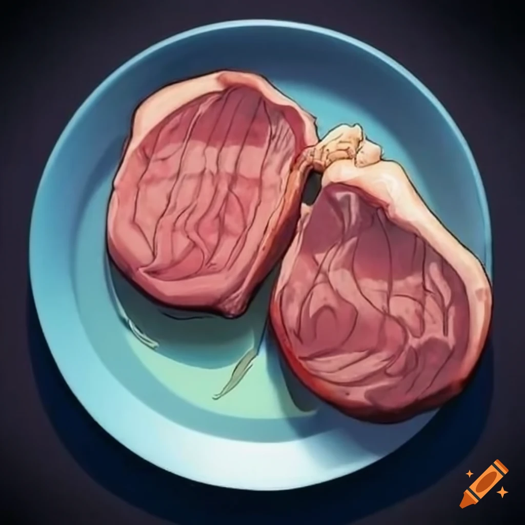 Plate of pork chops