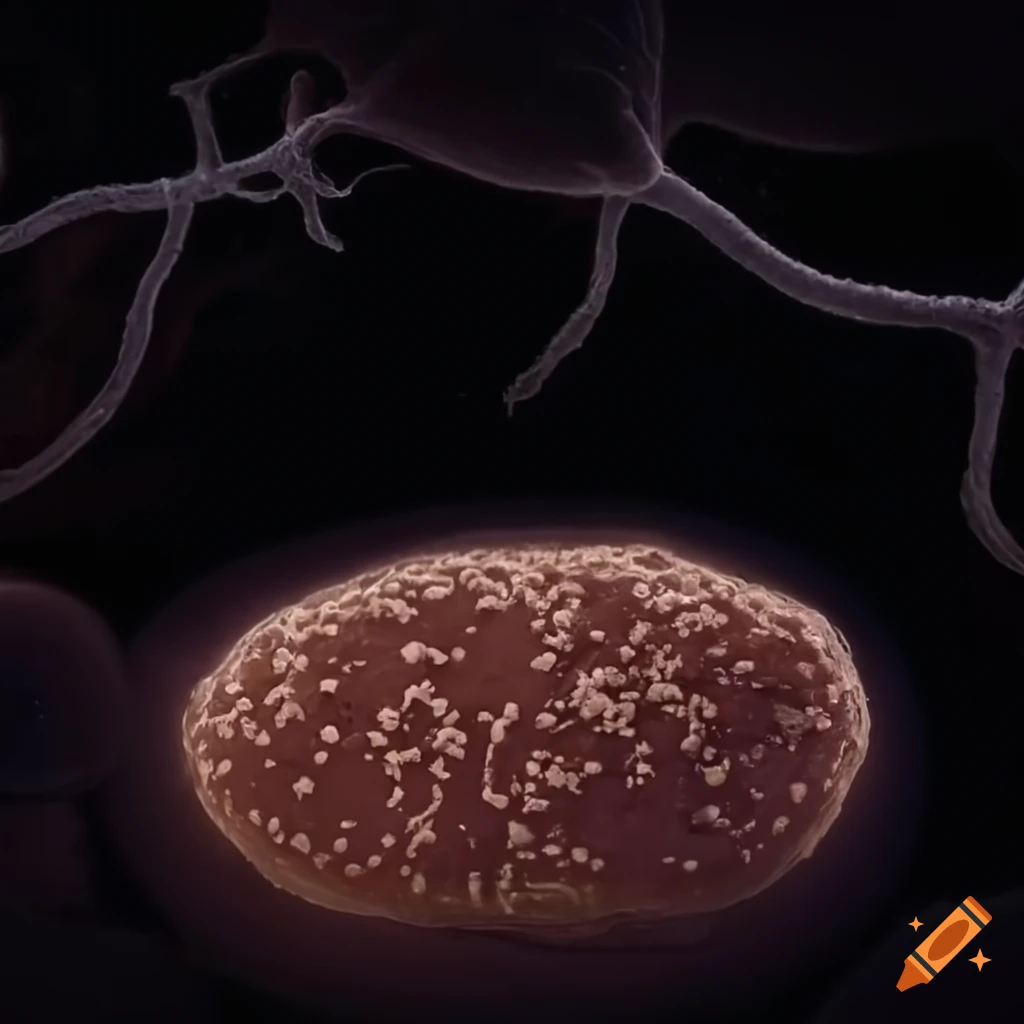 Soil bacteria with nitrogen and phosphorus flowing through