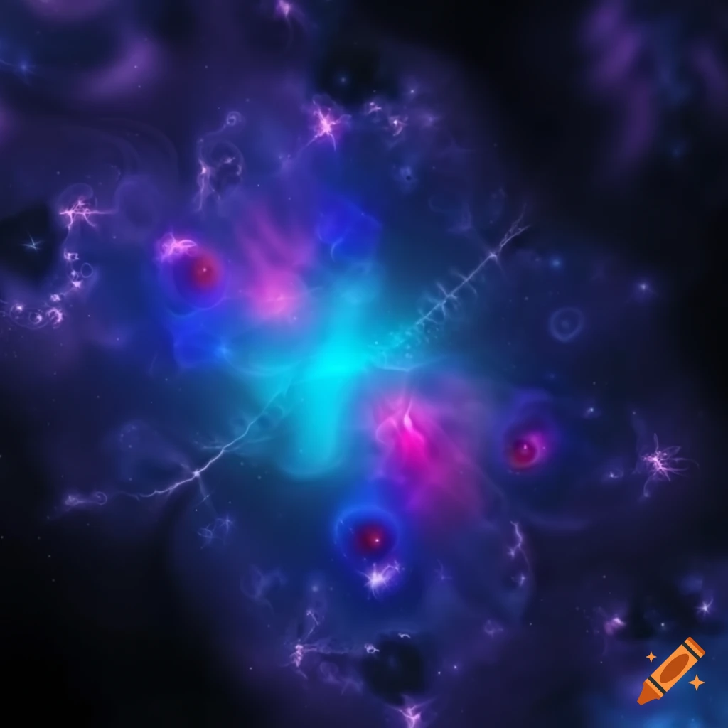 Fractal image with stars