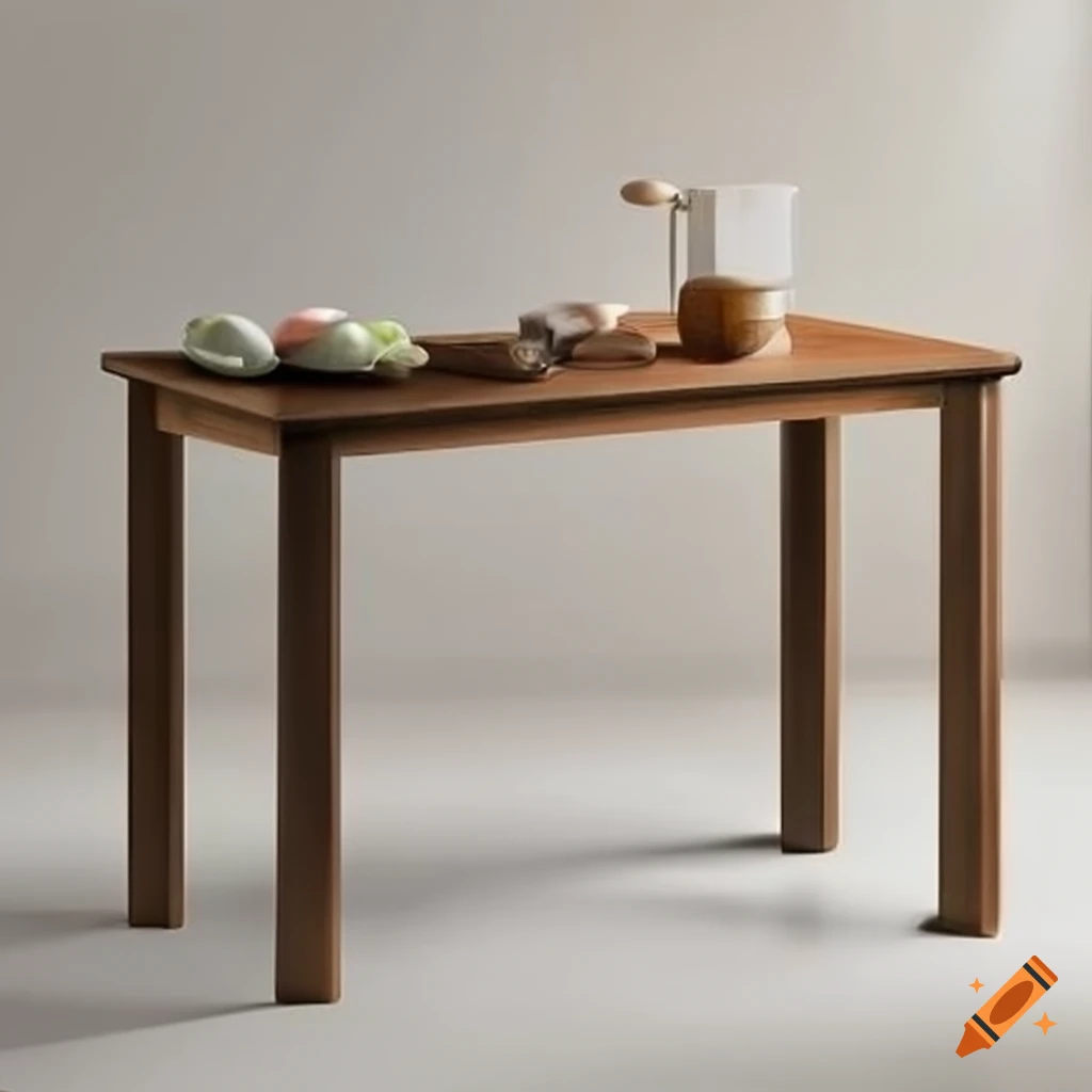 Island table suitable for adults and children