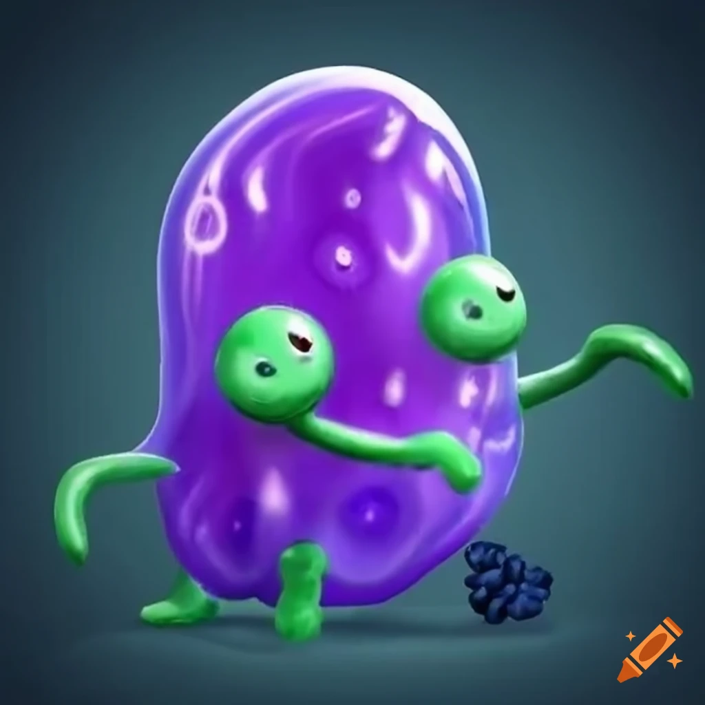 Gelatinous ooze dnd purple wizard holding magic book on Craiyon