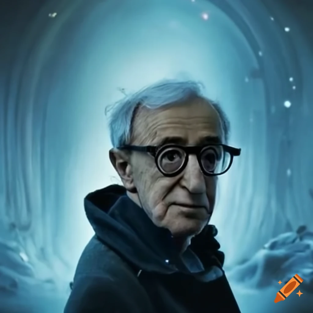 Extraterrestrial Woody Allen in a UFO