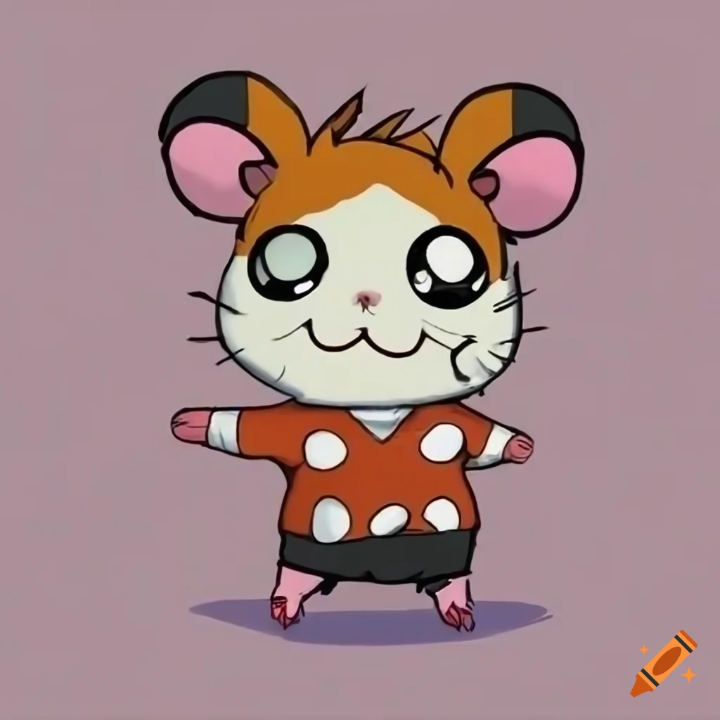 Hamtaro wearing a shirt