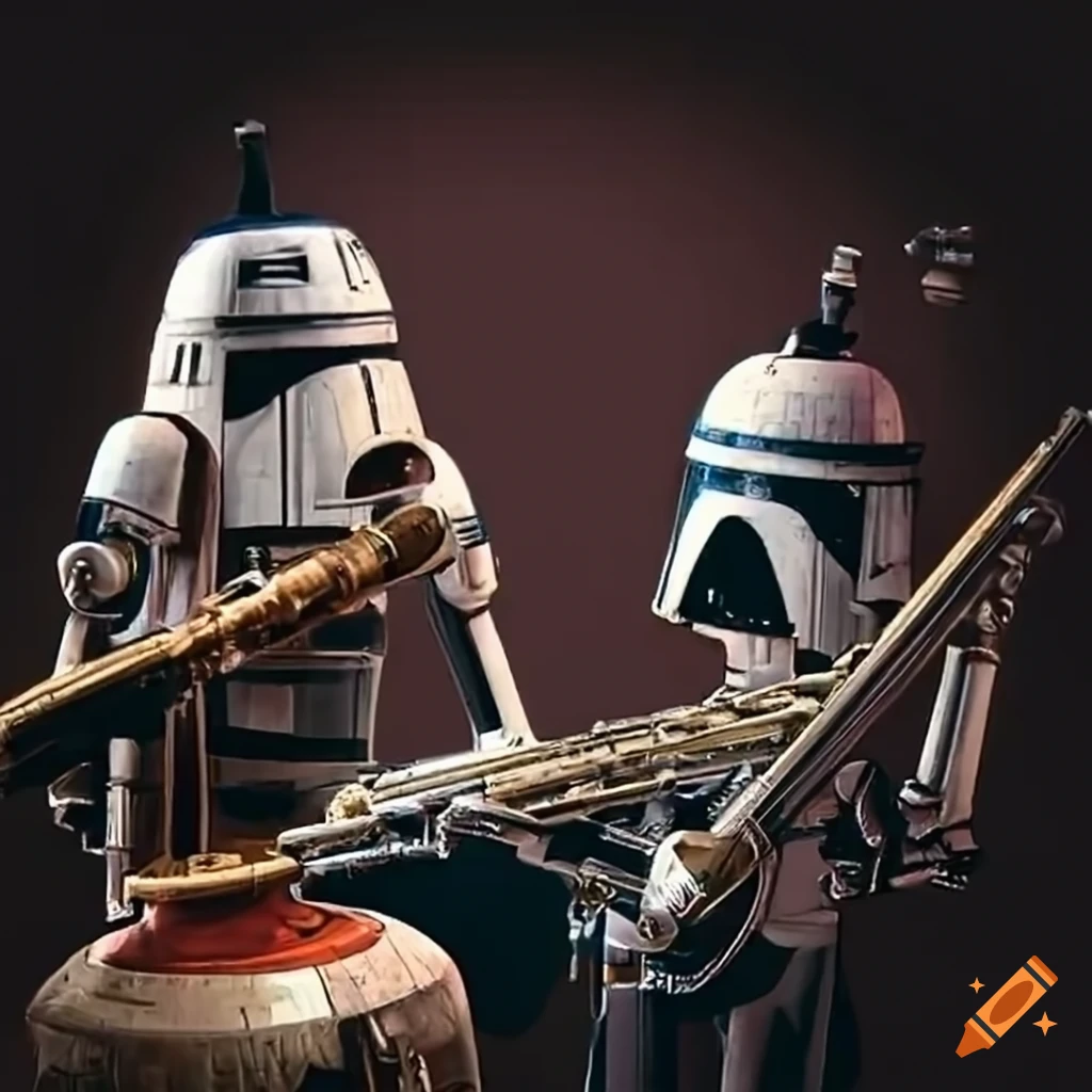 Star wars droid jazz band on Craiyon
