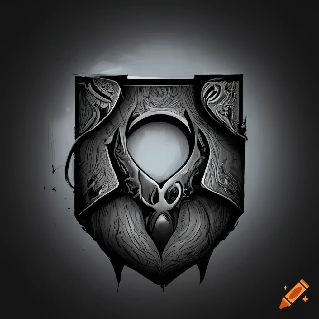 Minimalist black and white logo for Manhwa Chronicles: Unbound Realms