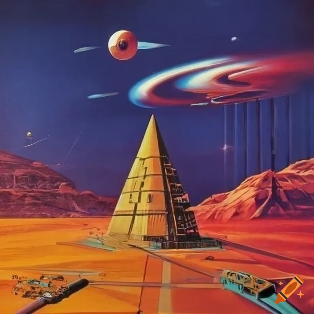 Dianetics Thetans Xenu Scientology 1970s sci-fi art album cover