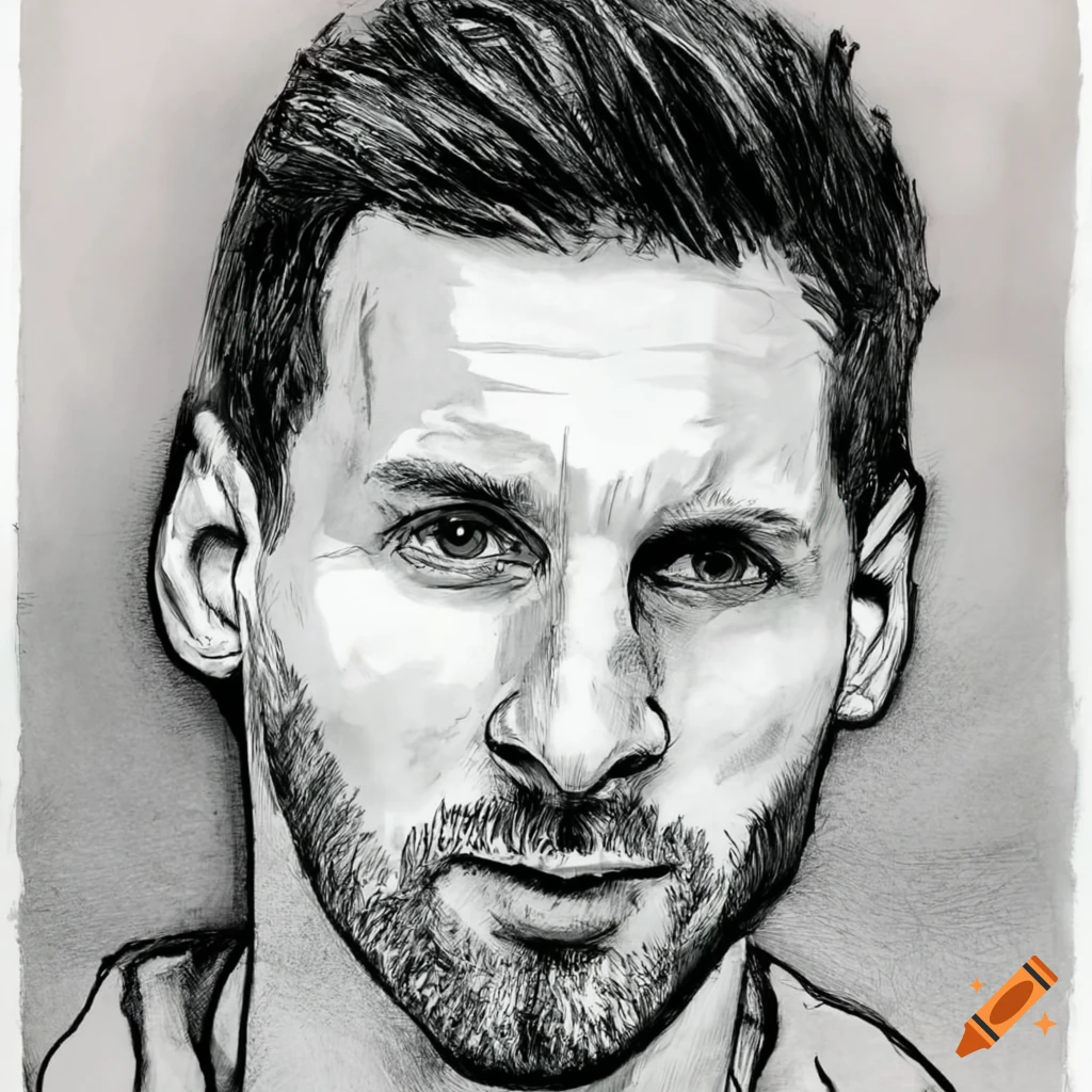 My sketch of Lionel Messi - Feedback is appreciated : r/worldcup