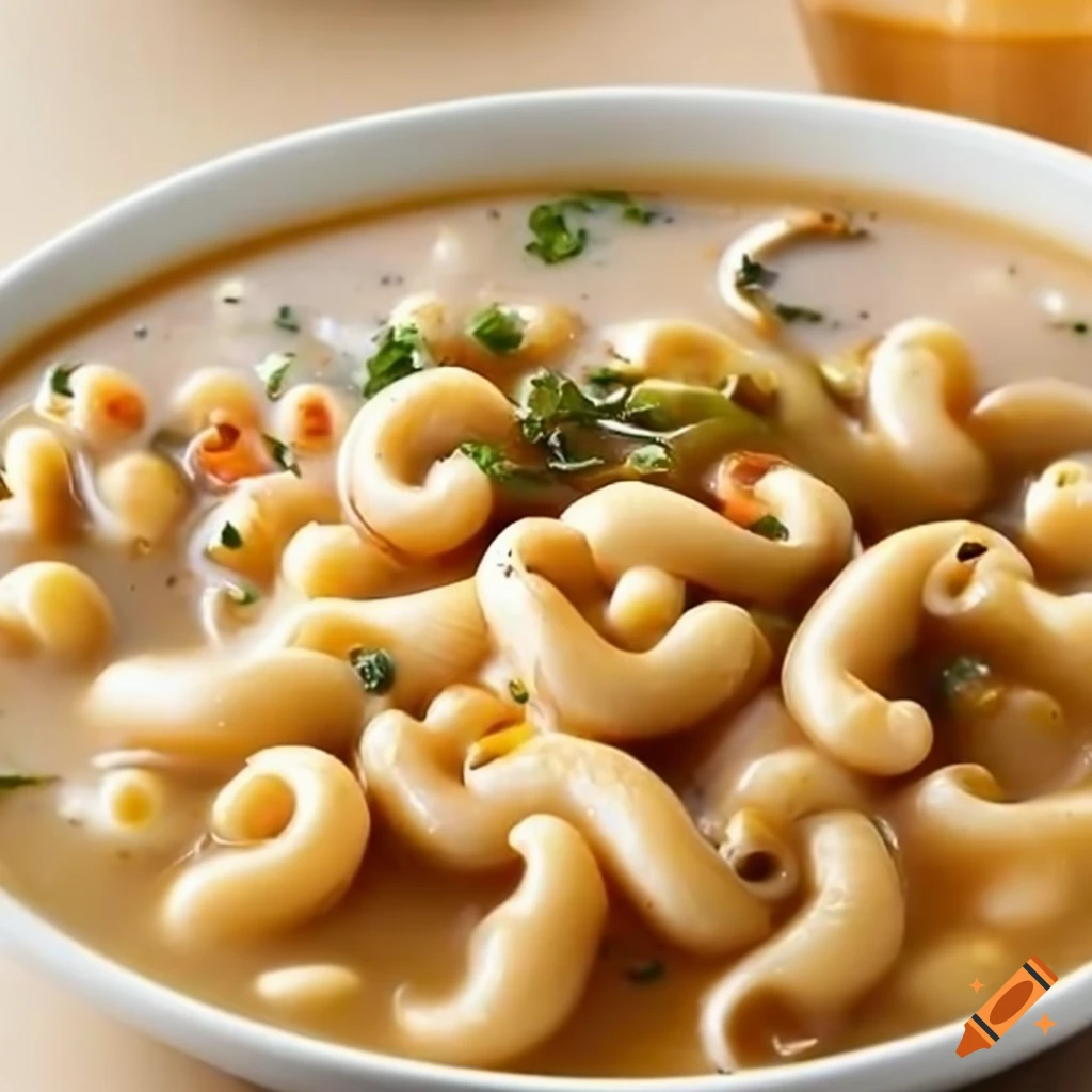 Chicken macaroni soup