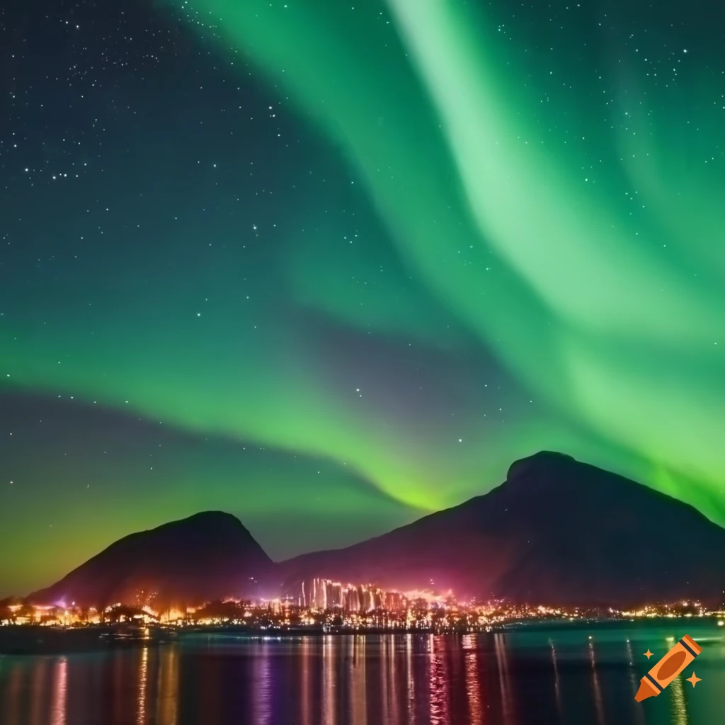 Aurora borealis over Rio de Janeiro