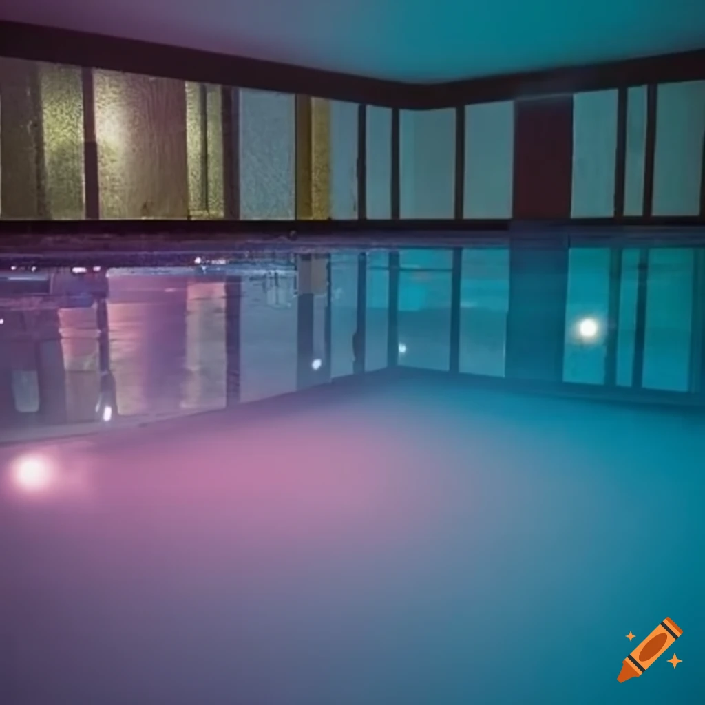 Sparkly lit poolrooms backrooms