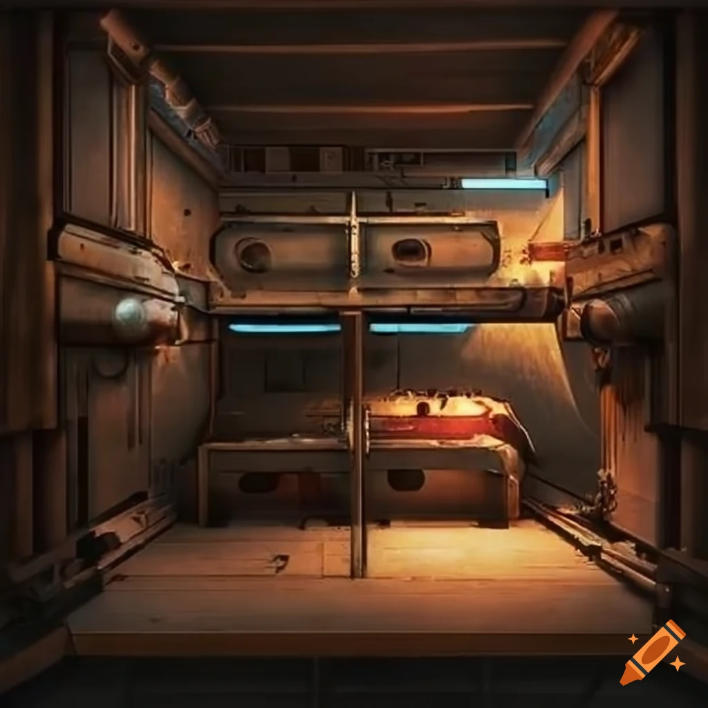 Dieselpunk modern ship bunk