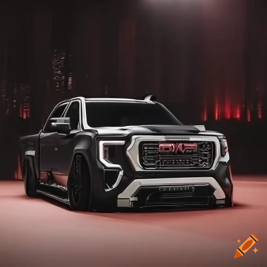 Slammed 2021 GMC Sierra 1500 Denali with a widebody kit