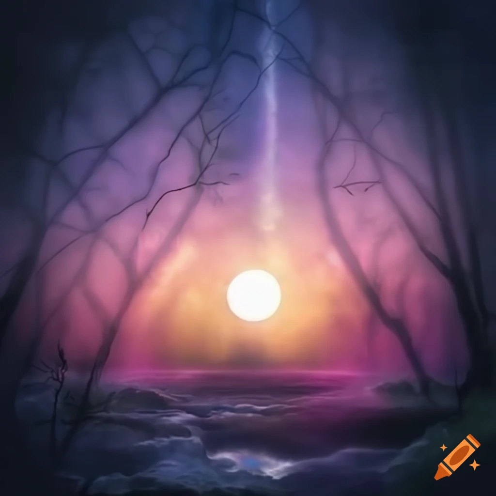 Labrador with enchanting moonlit patterns and ethereal light