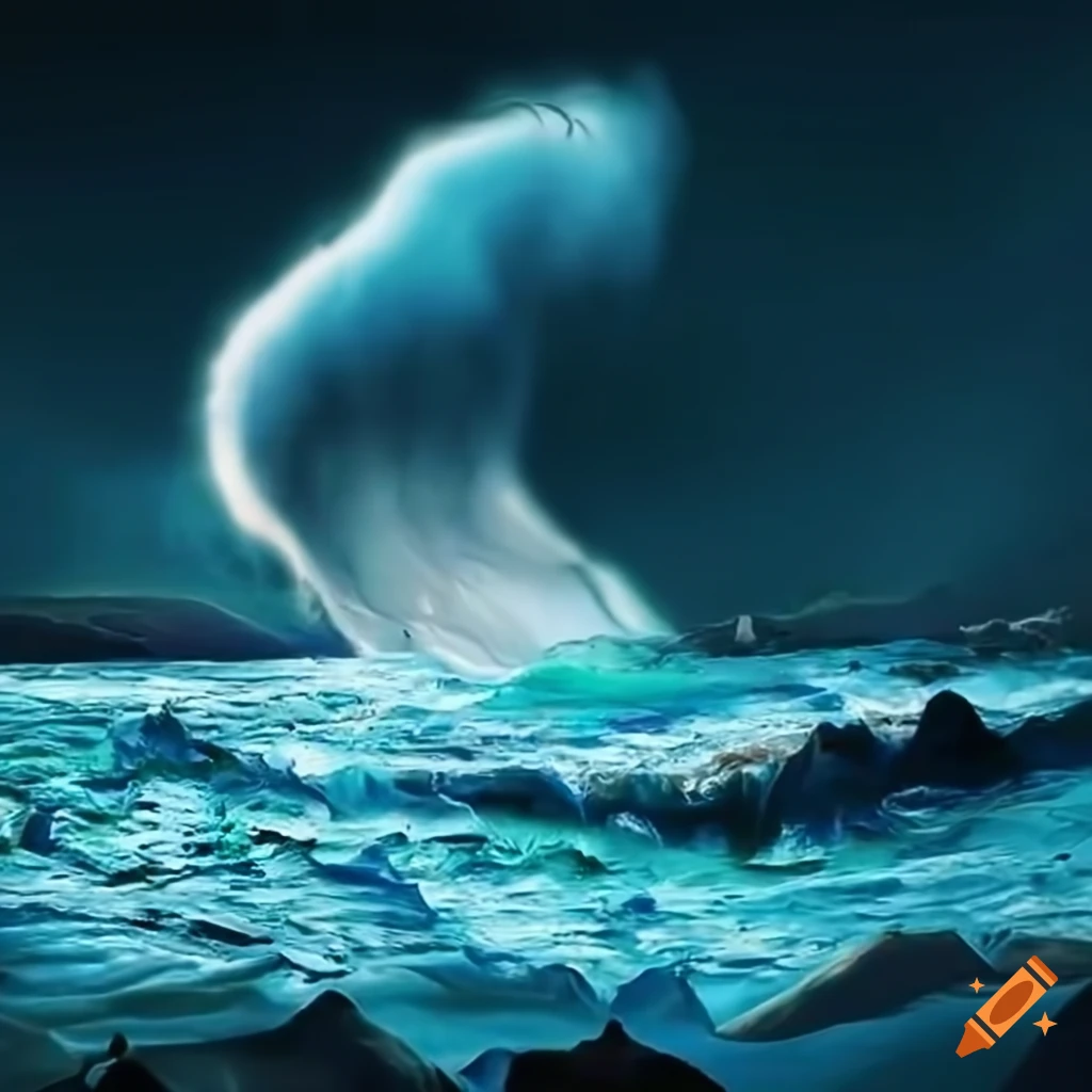 Negative tsunami wave