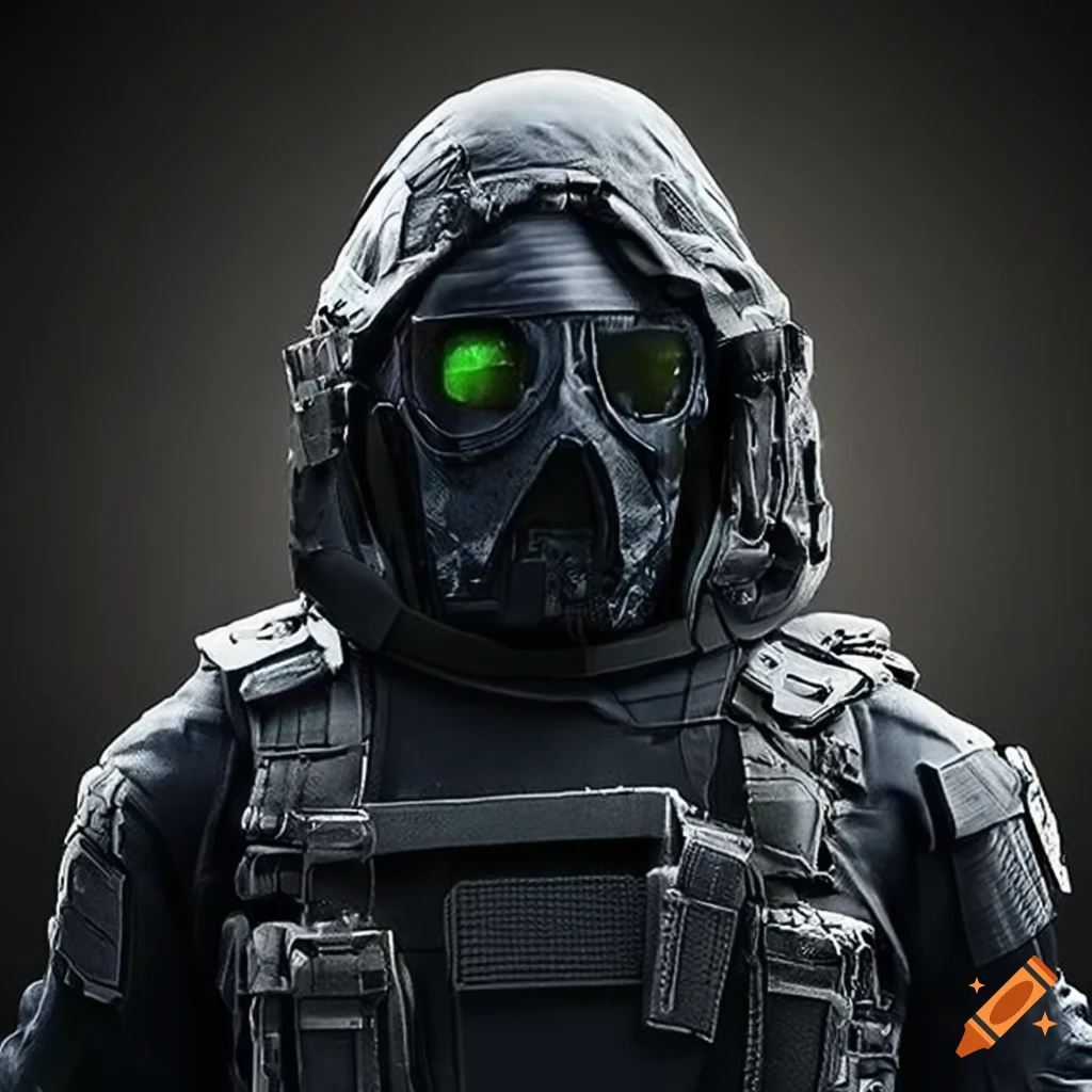 Police special forces in tactical armor