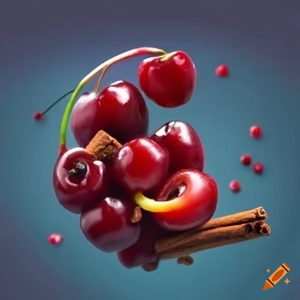 Sour cherry and cinnamon stick