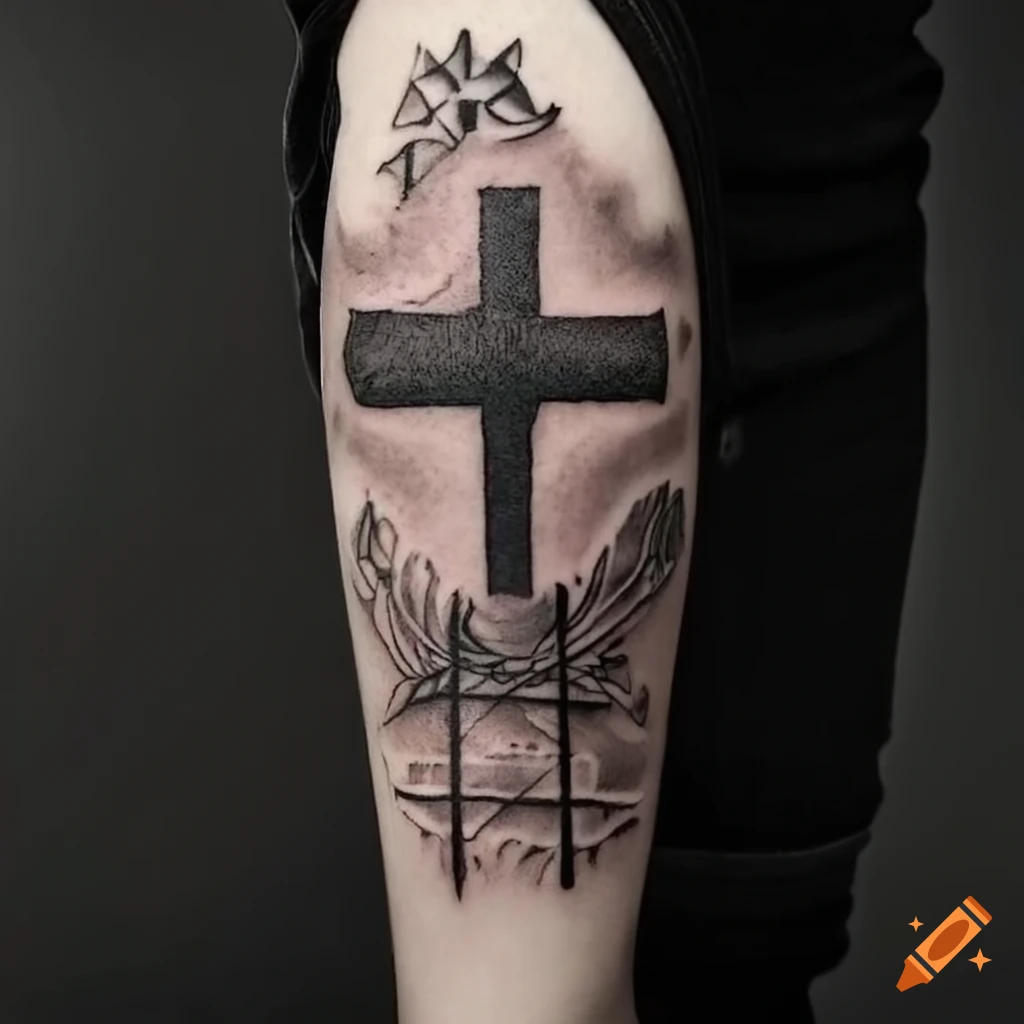 100,000 Black cross tattoo Vector Images | Depositphotos