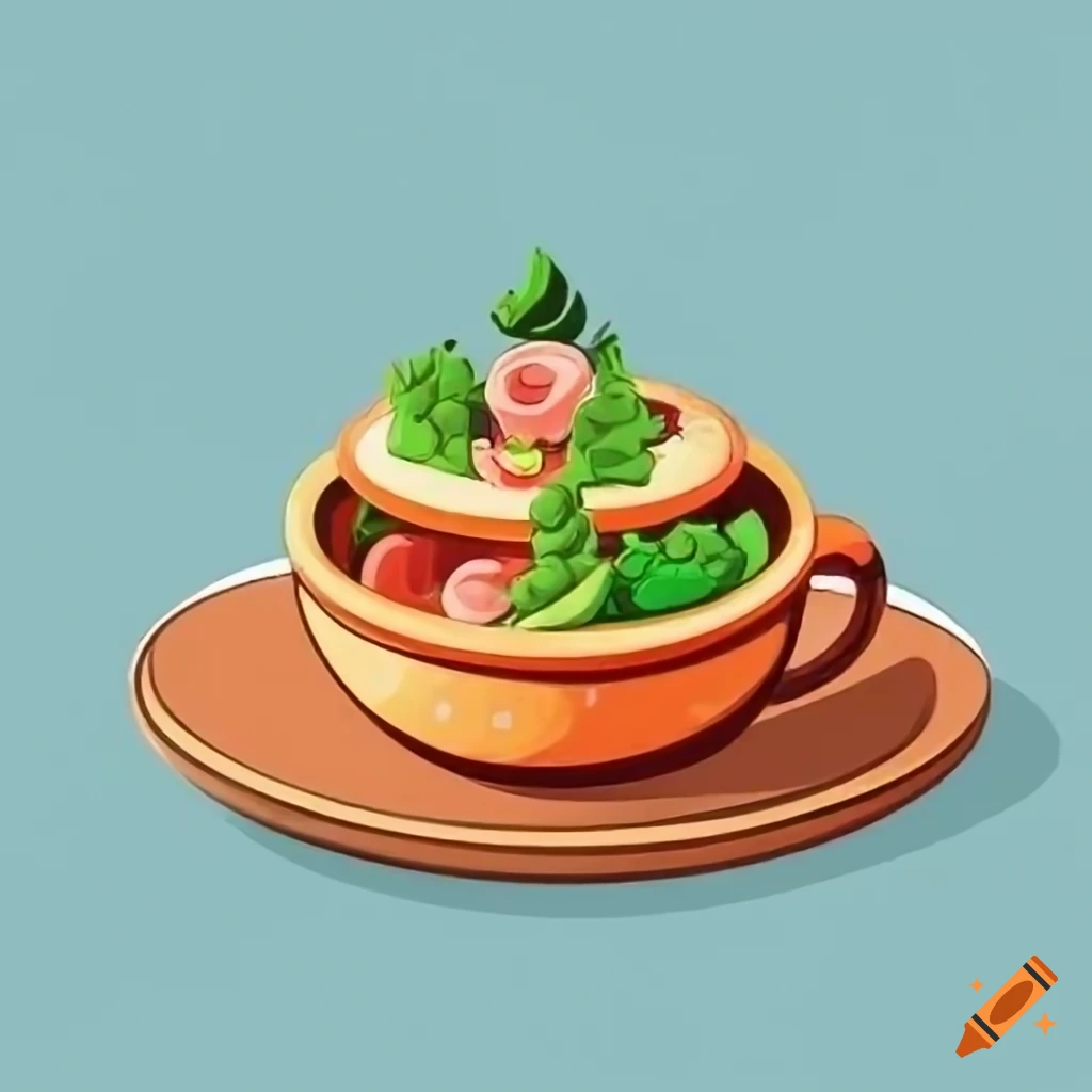 Asian food cartoon