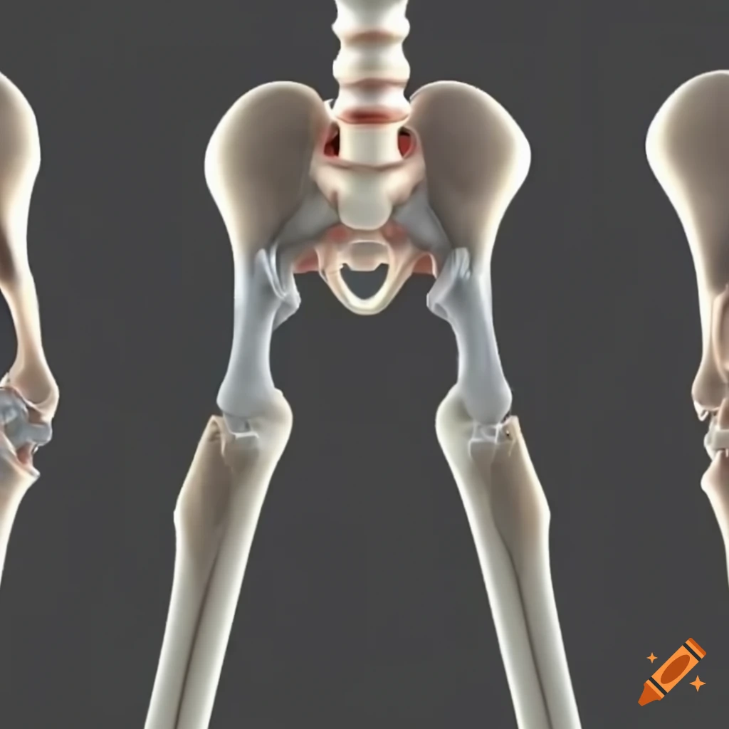 3d animation of a hip replacement surgery on Craiyon
