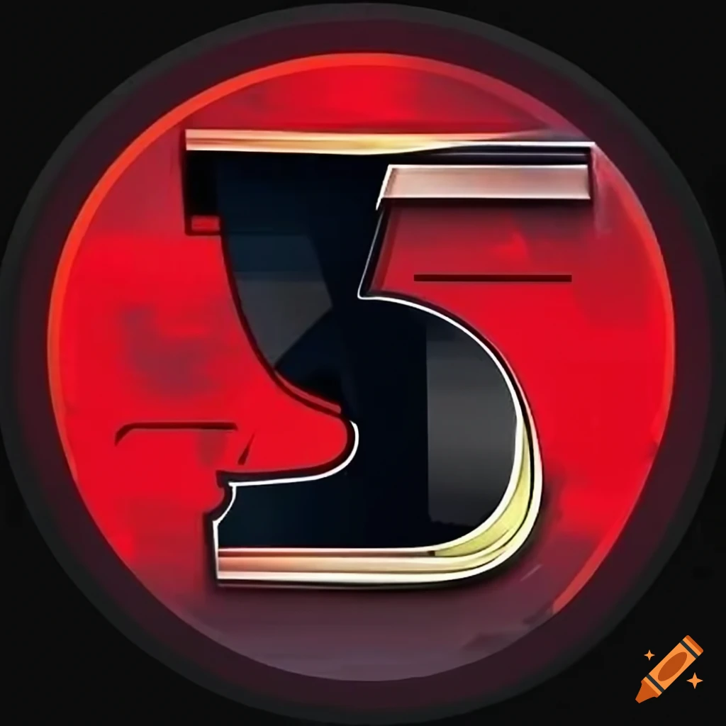 555 Racing Number High-speed Nascar design logo with racing stripes and number 555 on Craiyon