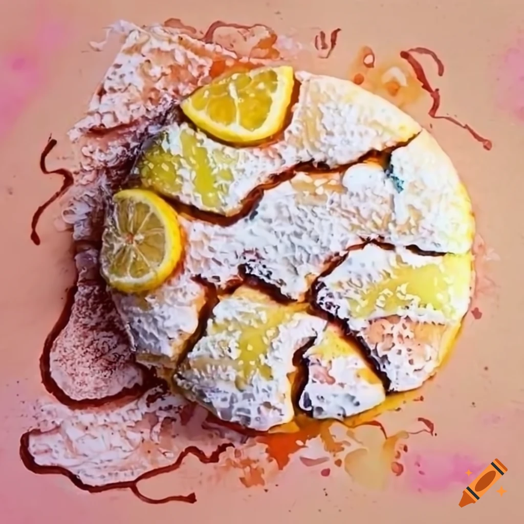 Cute Watercolor Lemon Crinkle Cookie With Powdered Sugar On Craiyon cute-watercolor-lemon-crinkle-cookie-with-powdered-sugar-on-craiyon