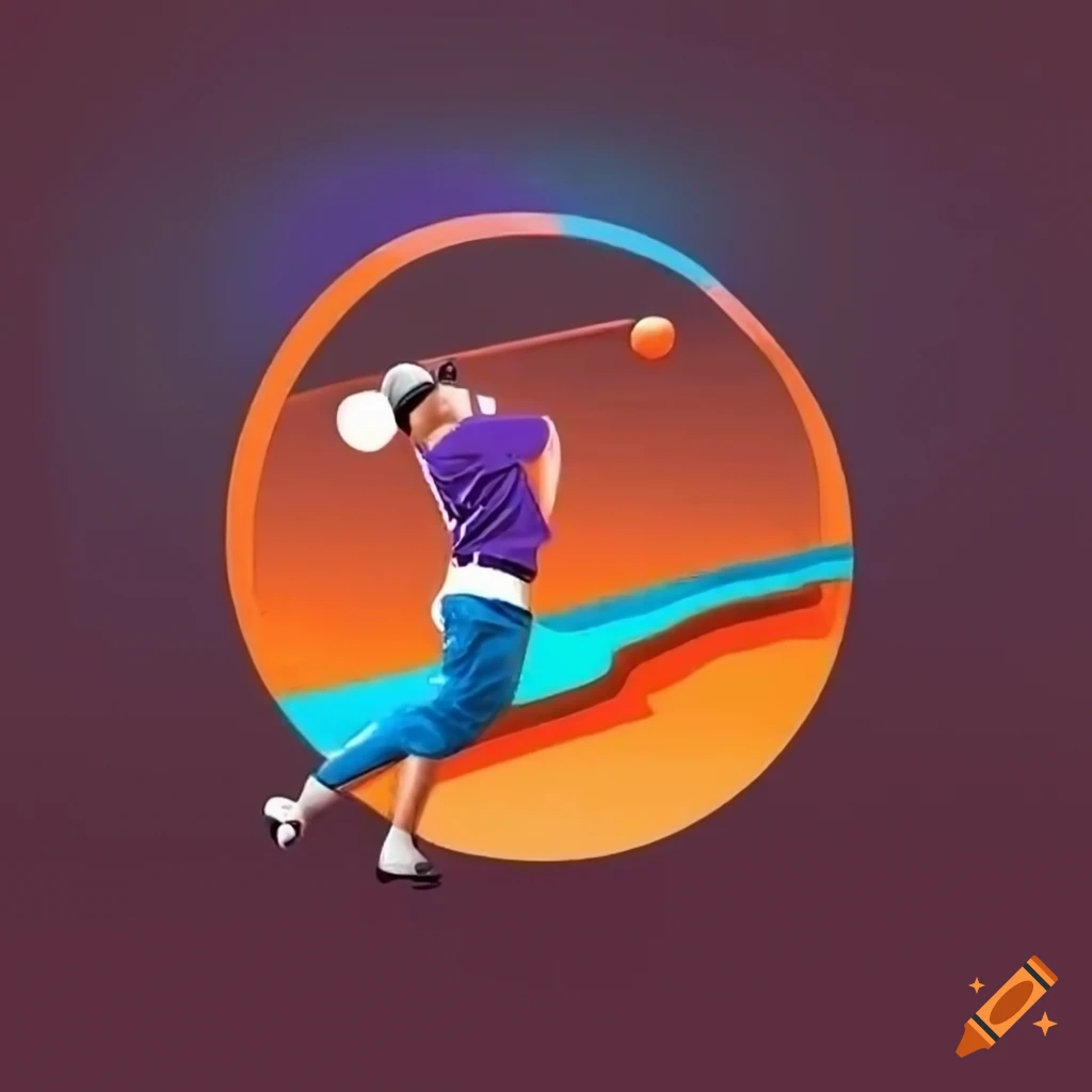Logo for Urban Swing mini golf course with bright orange colors
