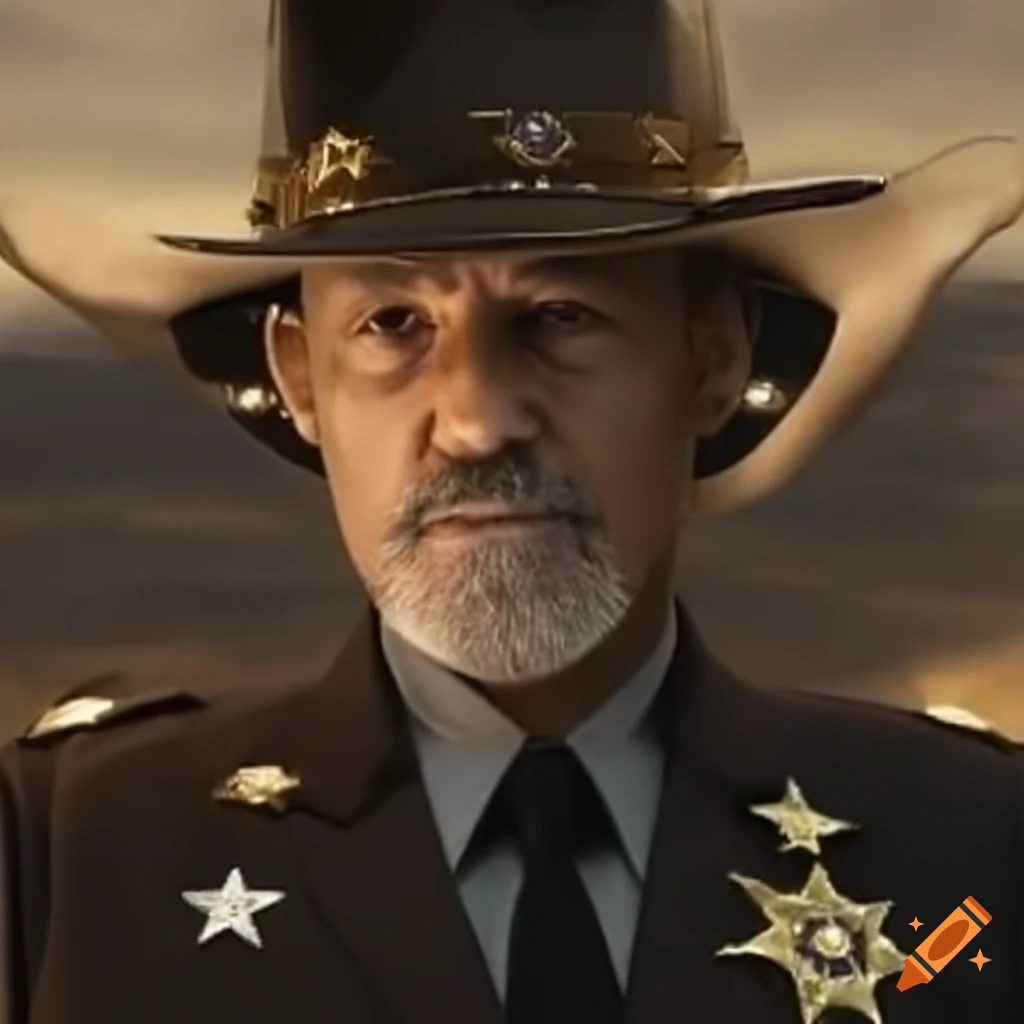 Sheriff symbolizing law enforcement