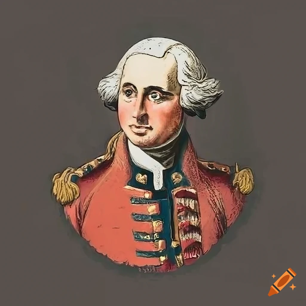 Colonial-era Tavern sign for Scuffle-town Tavern with a depiction of young General George Washington