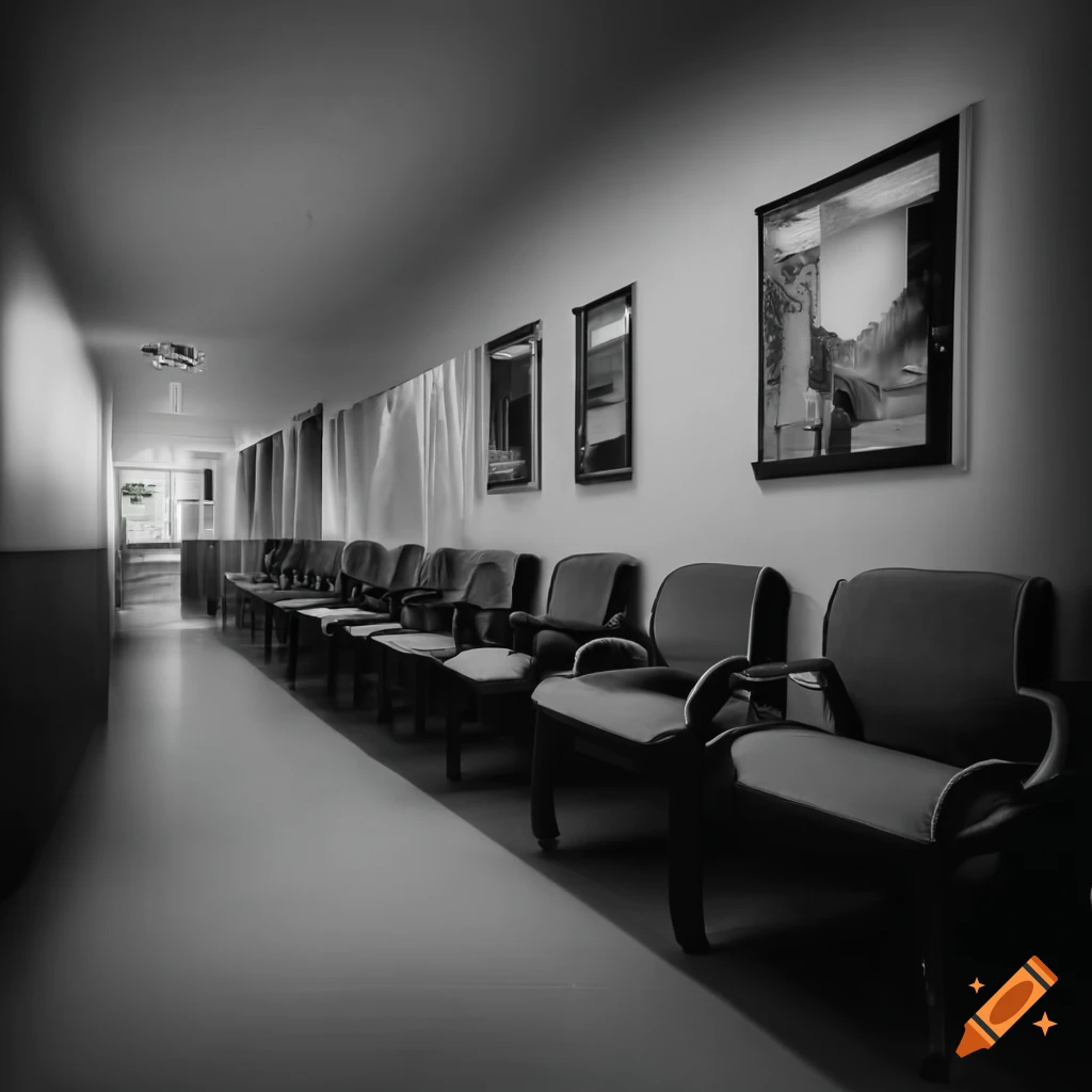 Well-organized and beautiful hospital waiting room