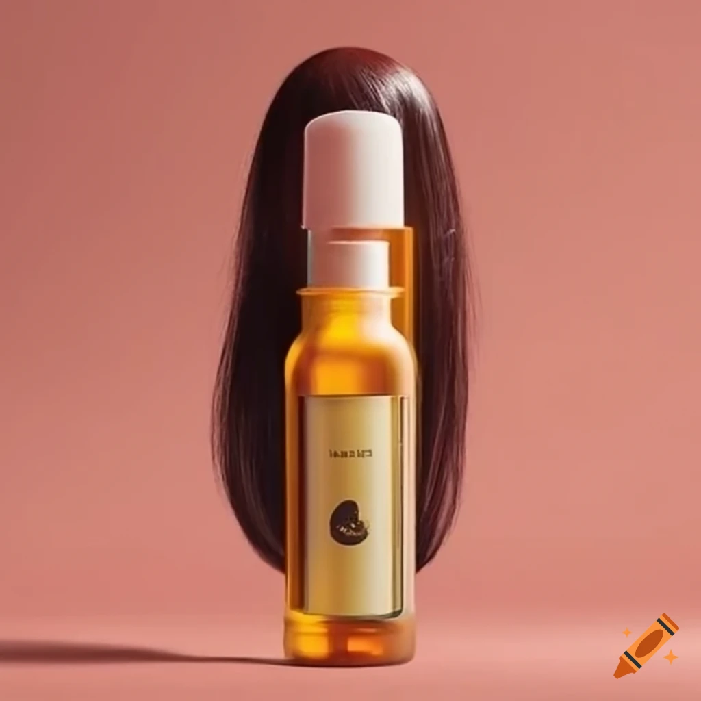 Straight hair serum product