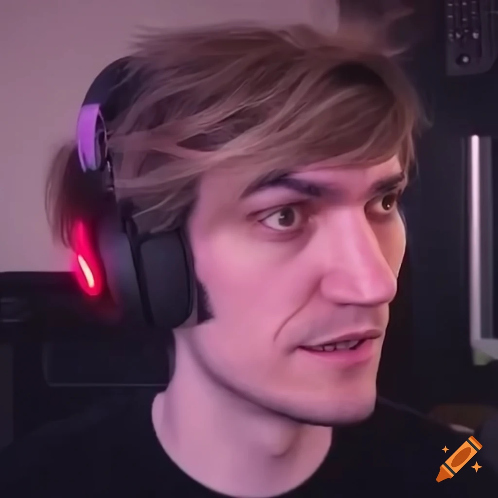 Xqc twitch streamer portrait on Craiyon