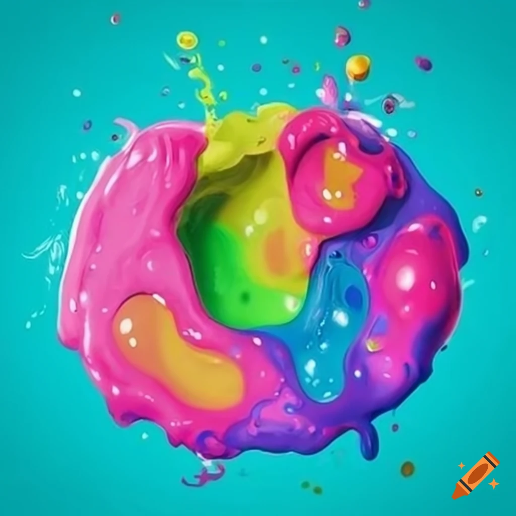 Festive slime-themed party poster for February 20, 2024