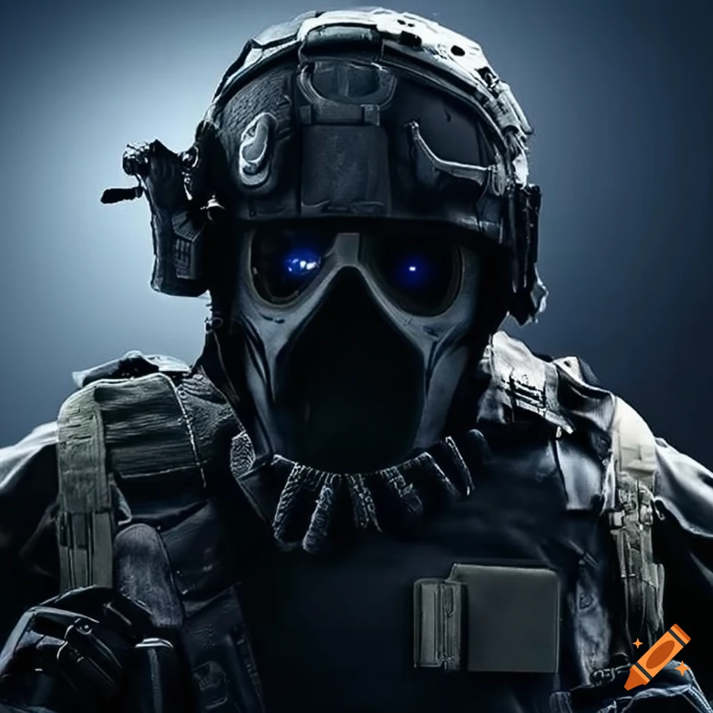 Police special forces in tactical armor
