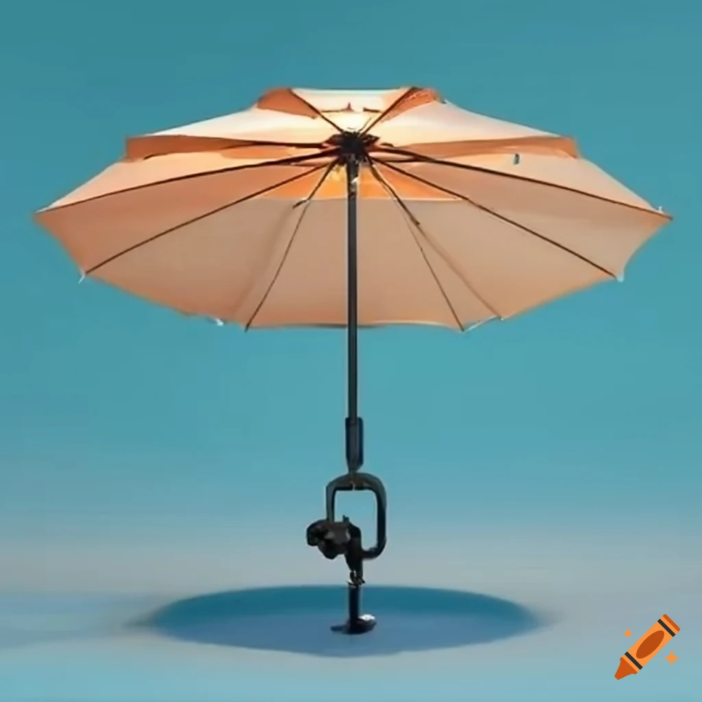 Patio umbrella with motorized tilting mechanism for sun exposure