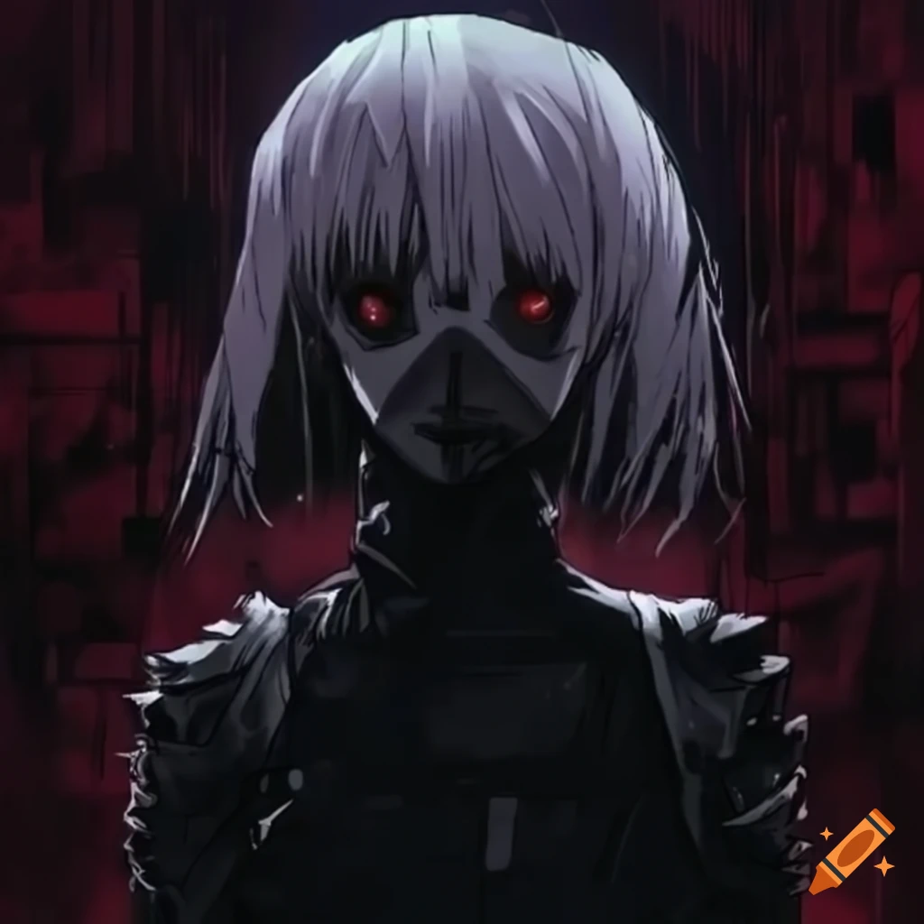 Dark anime wasteland inspired by Blame