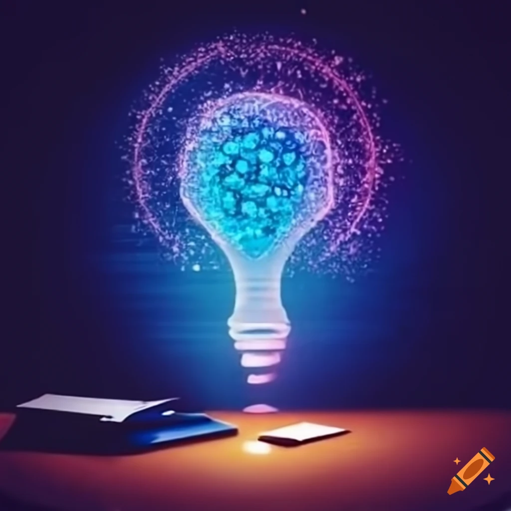 Education and knowledge concept with tests and library