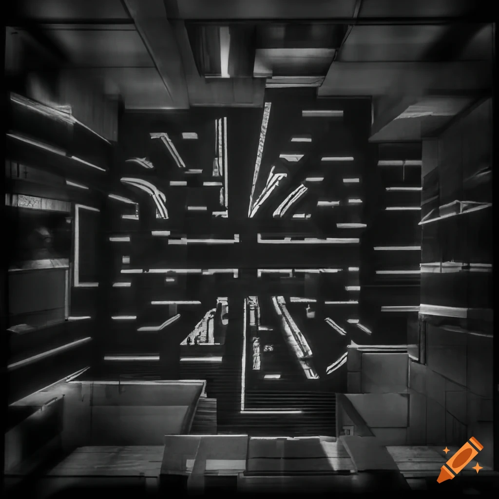 Postmodern city maze causing stress