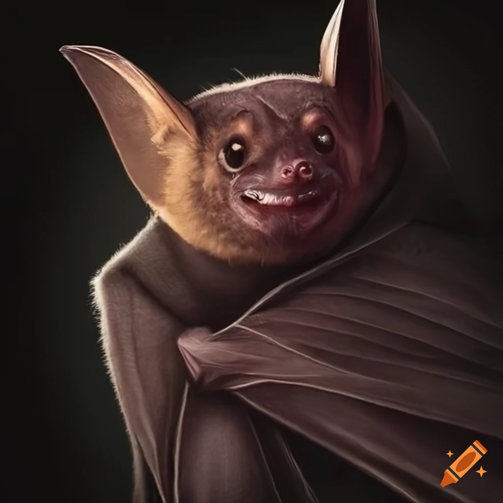 Bat holding a blanket